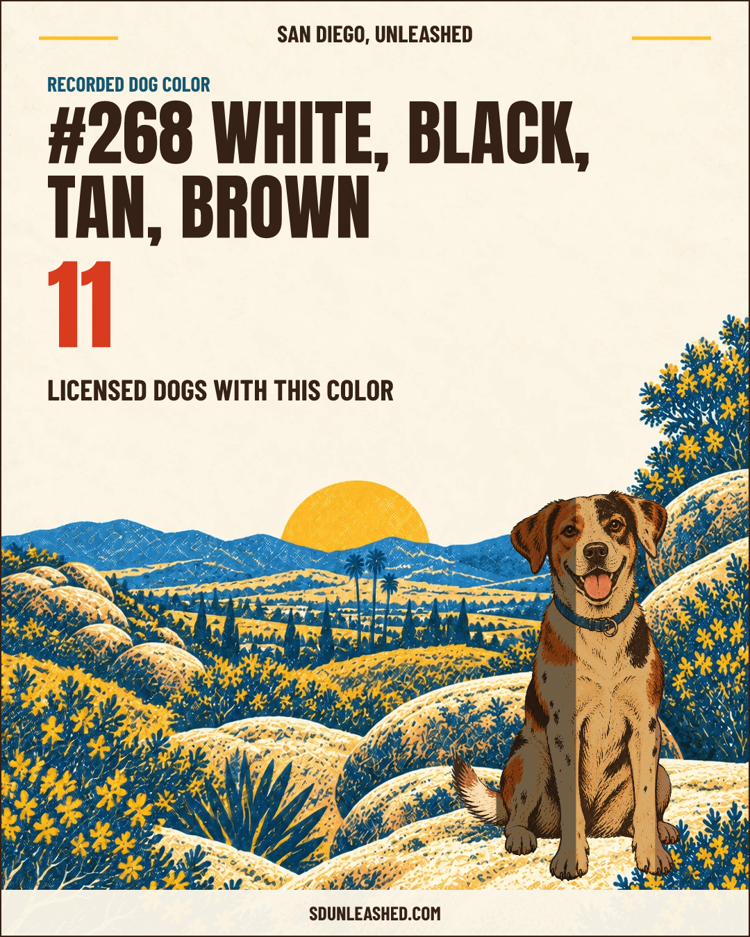 White, Black, Tan, Brown share card