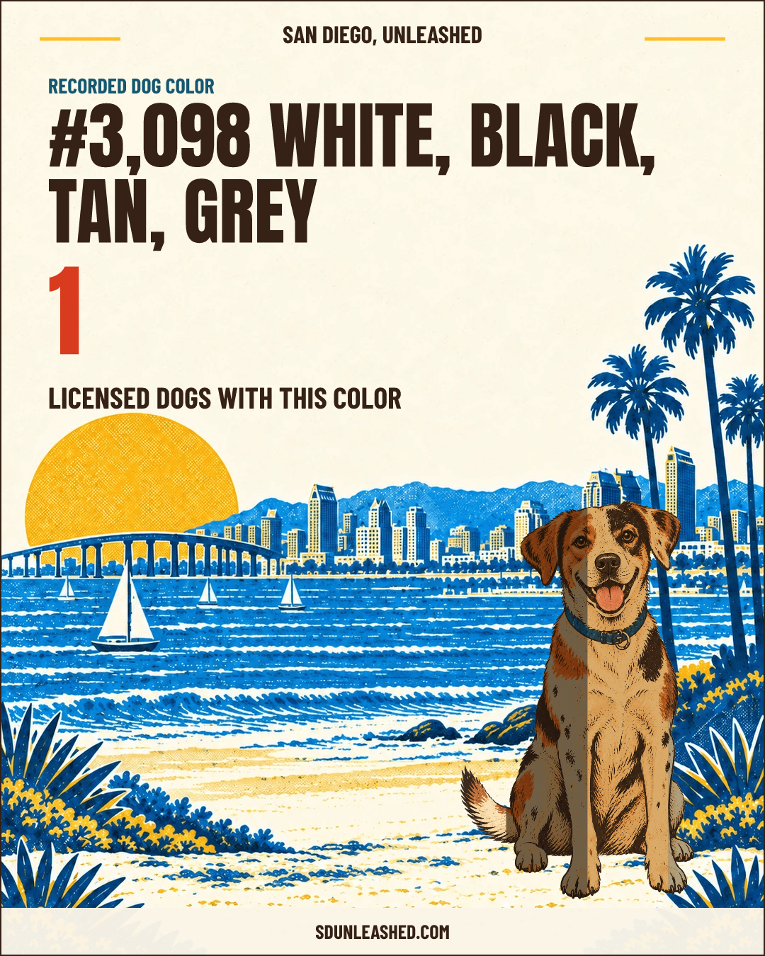White, Black, Tan, Grey share card