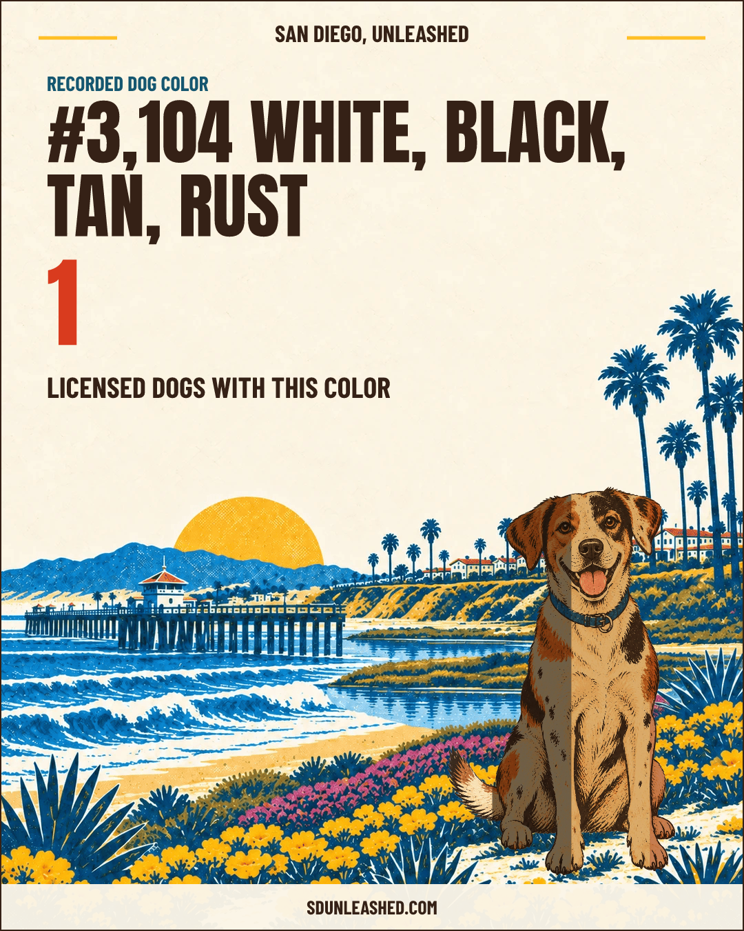 White, Black, Tan, Rust share card
