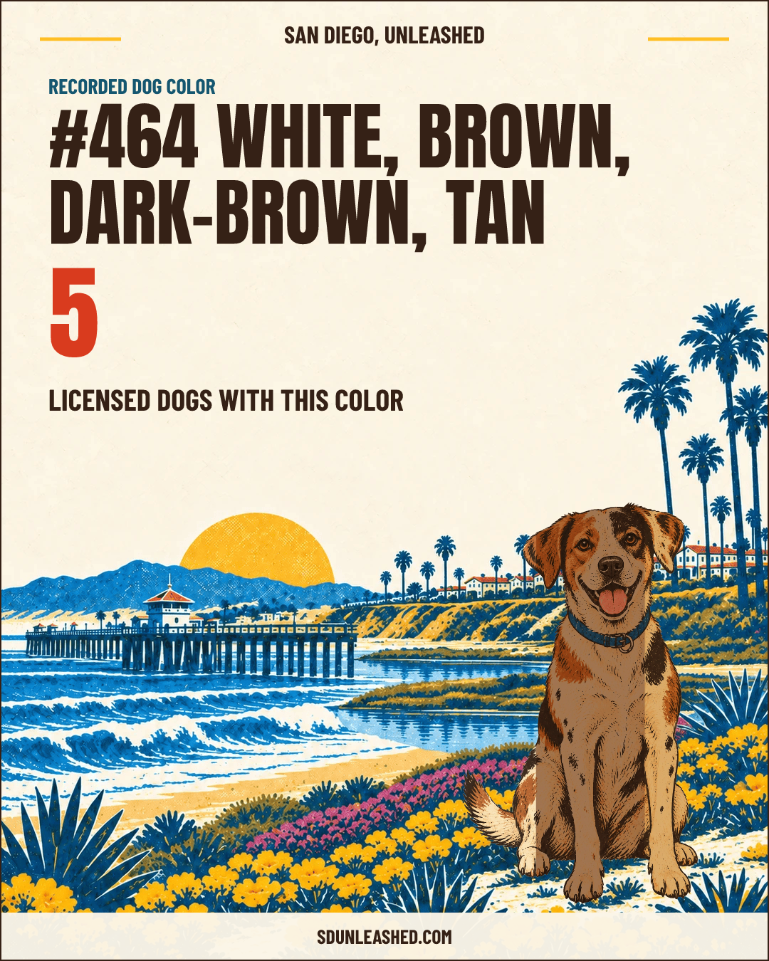 White, Brown, Dark-brown, Tan share card
