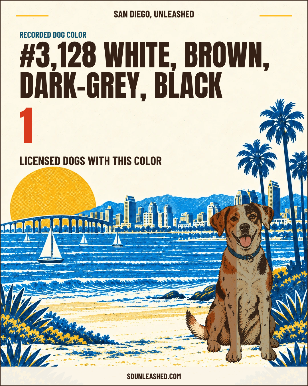 White, Brown, Dark-grey, Black share card