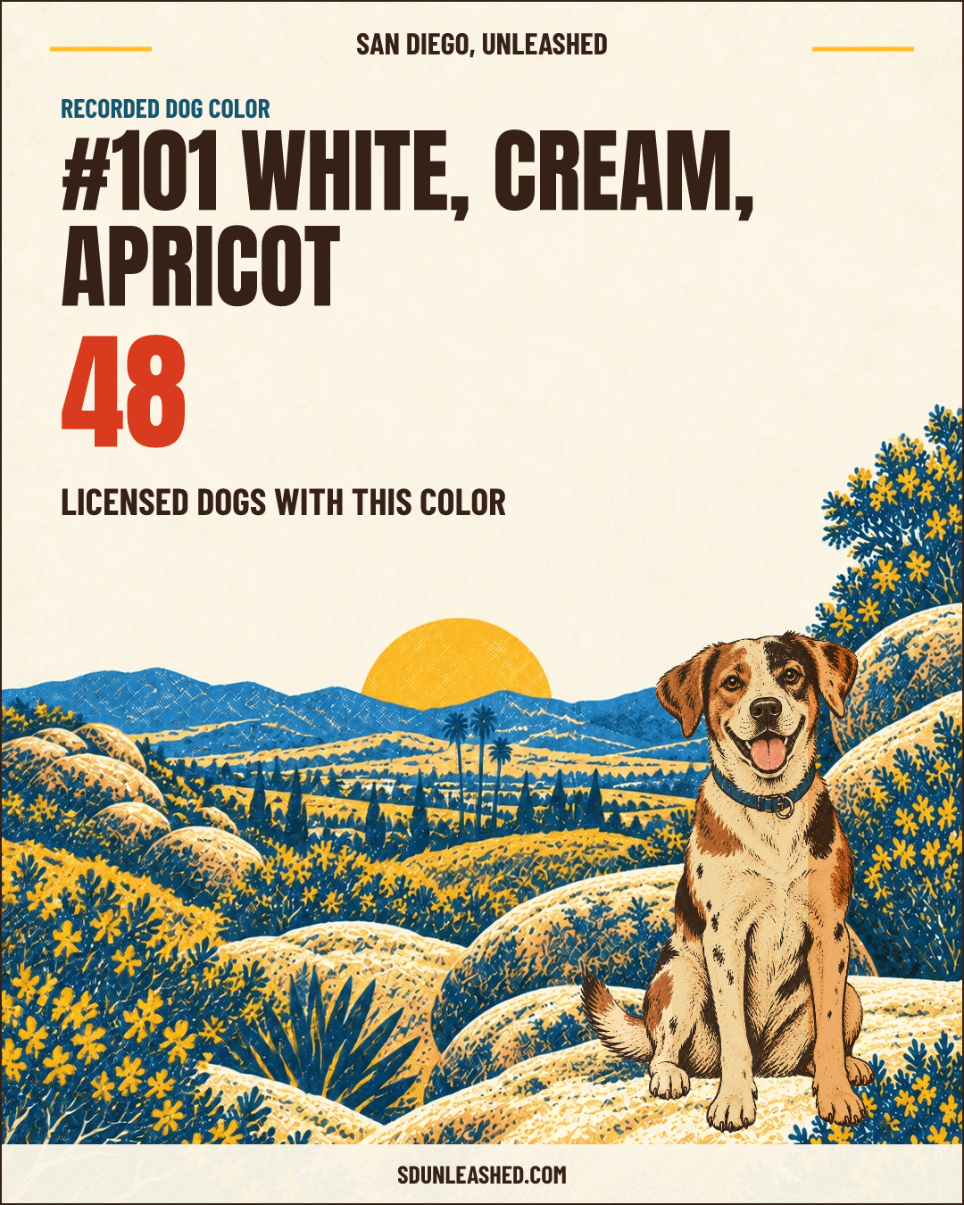White, Cream, Apricot share card