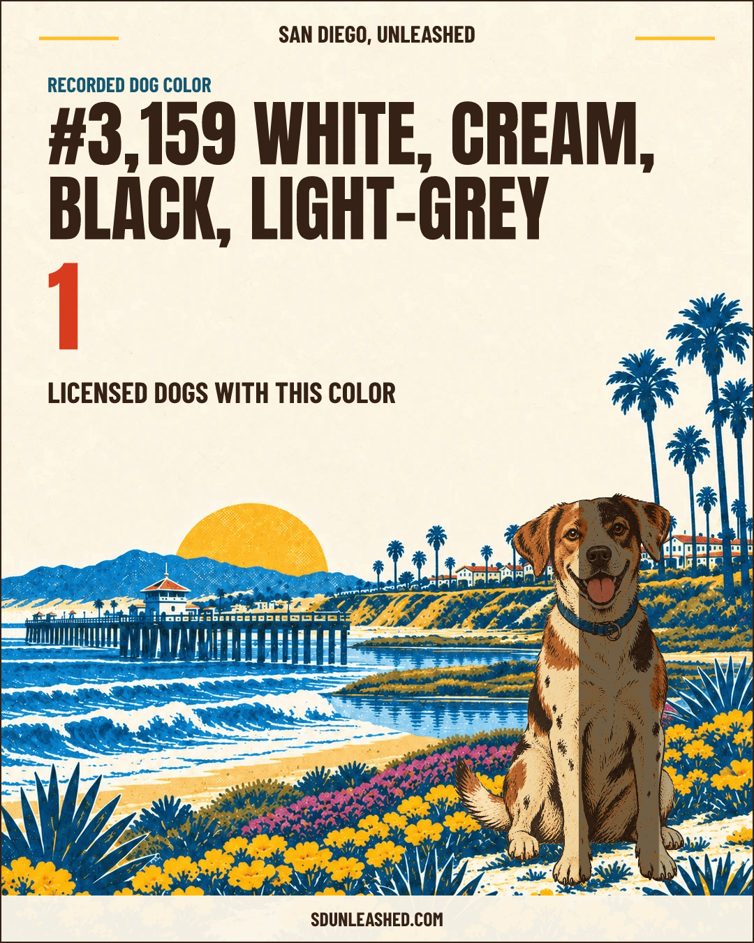 White, Cream, Black, Light-grey share card