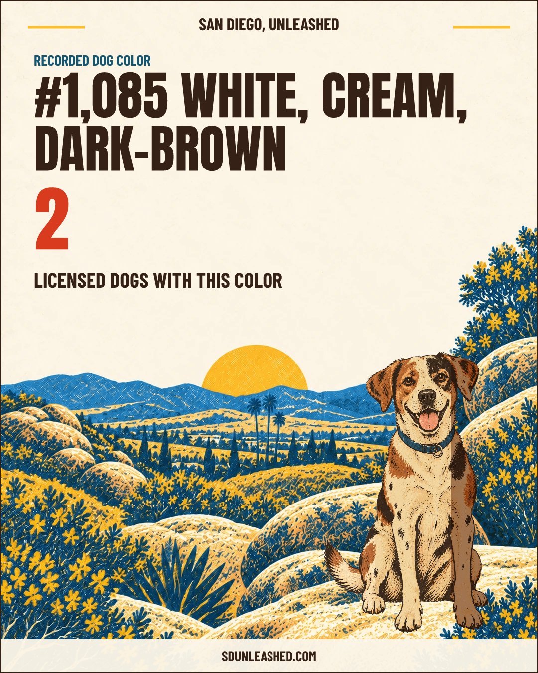 White, Cream, Dark-brown share card