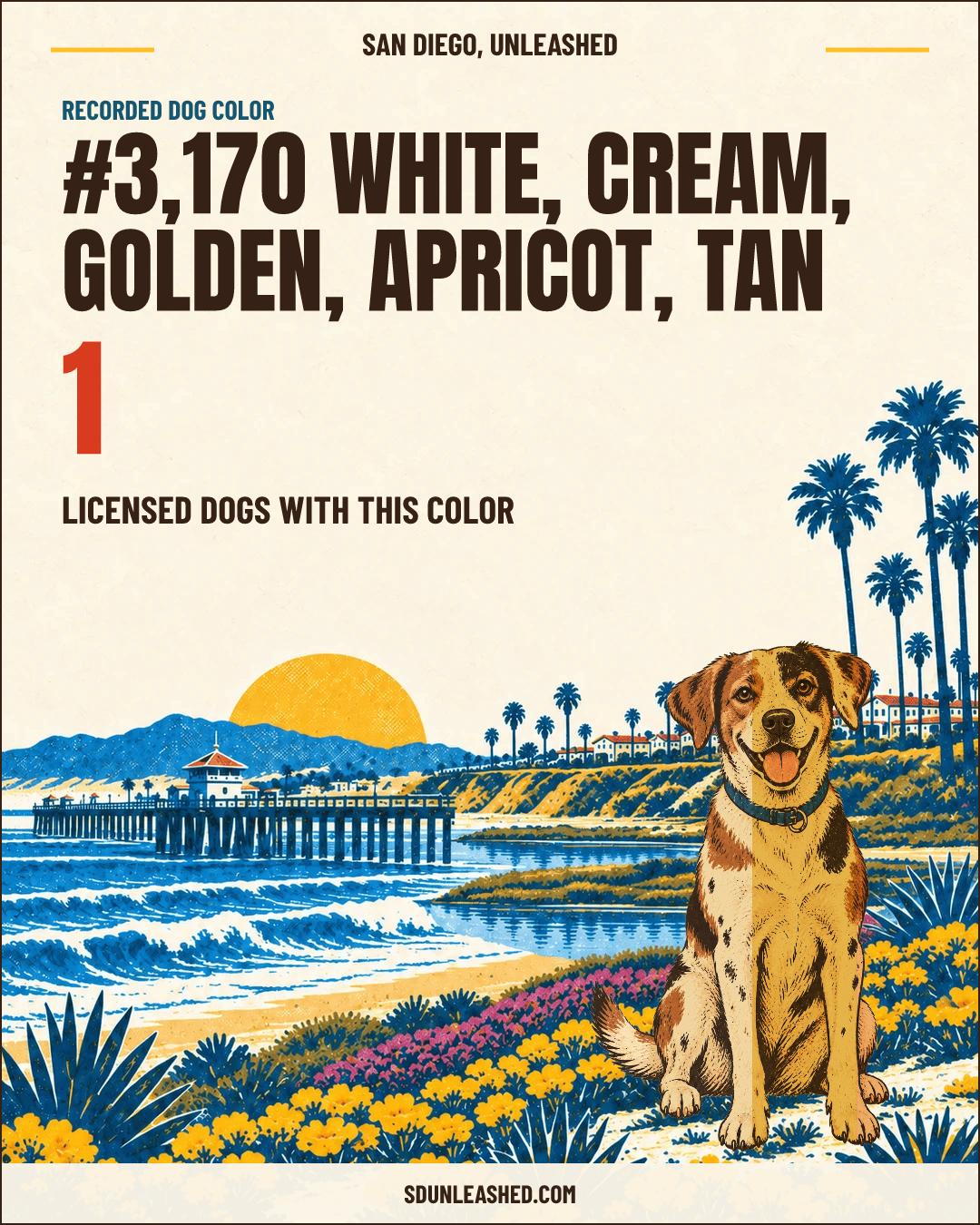 White, Cream, Golden, Apricot, Tan share card