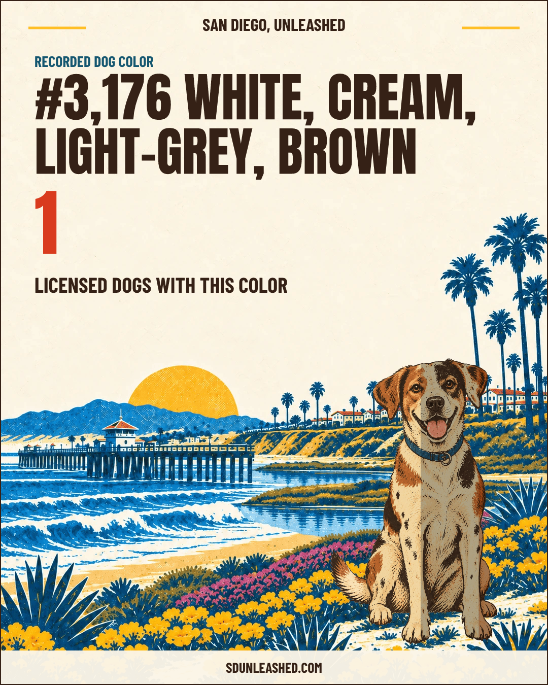 White, Cream, Light-grey, Brown share card