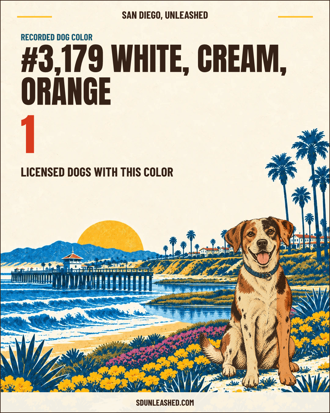 White, Cream, Orange share card