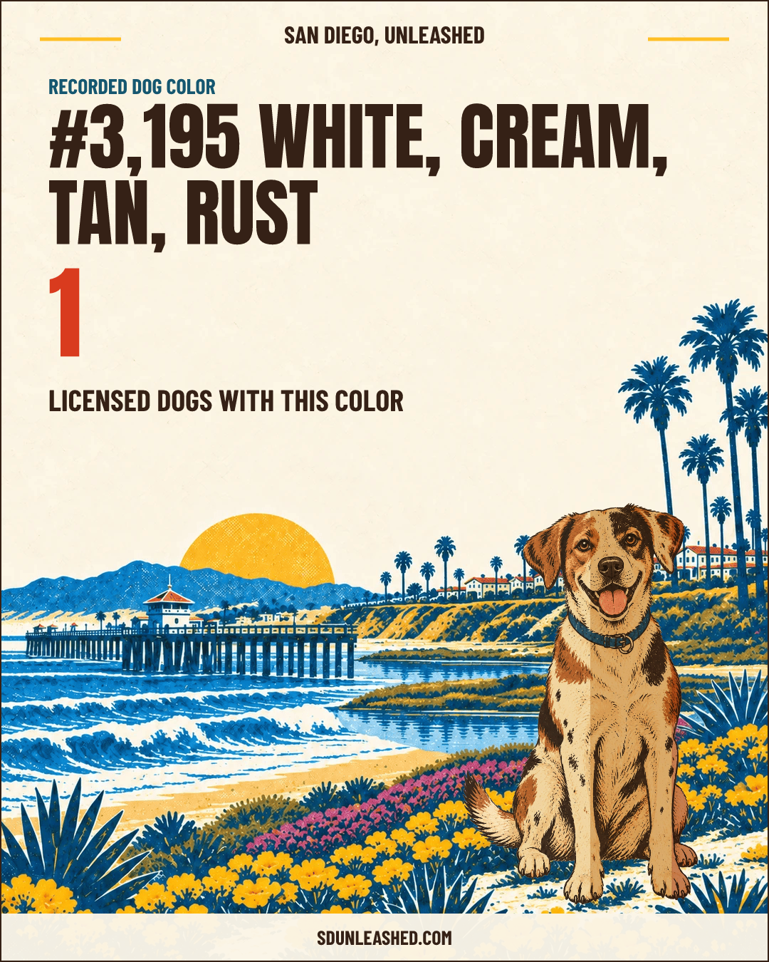 White, Cream, Tan, Rust share card