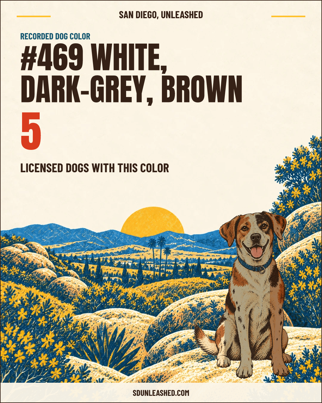White, Dark-grey, Brown share card