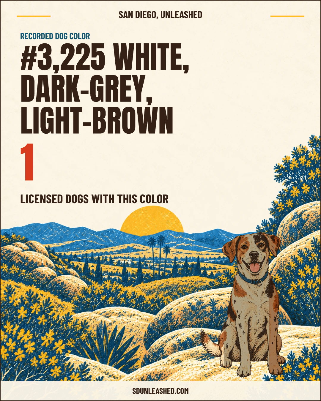 White, Dark-grey, Light-brown share card