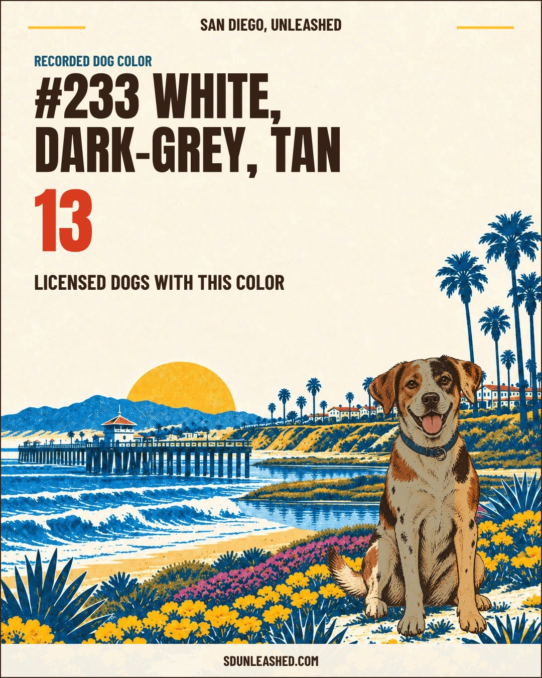 White, Dark-grey, Tan share card
