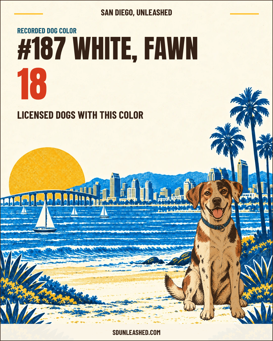 White, Fawn share card