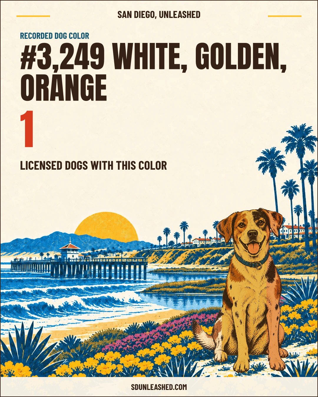 White, Golden, Orange share card