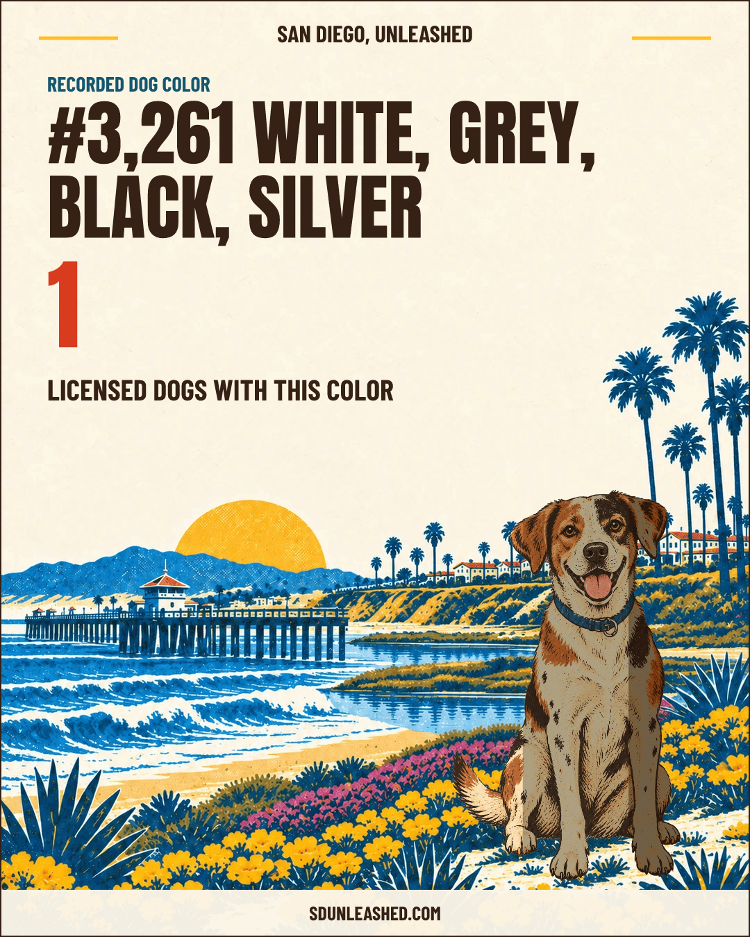 White, Grey, Black, Silver share card