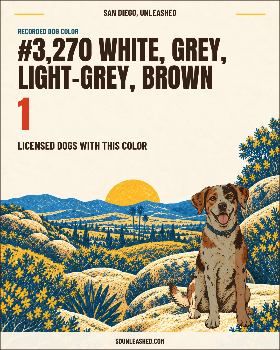 White, Grey, Light-grey, Brown share card