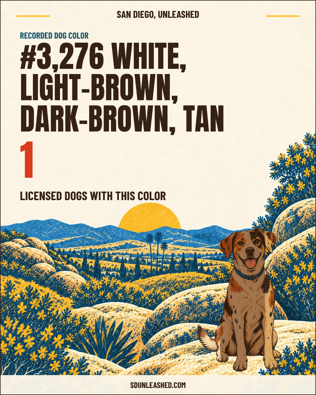 White, Light-brown, Dark-brown, Tan share card