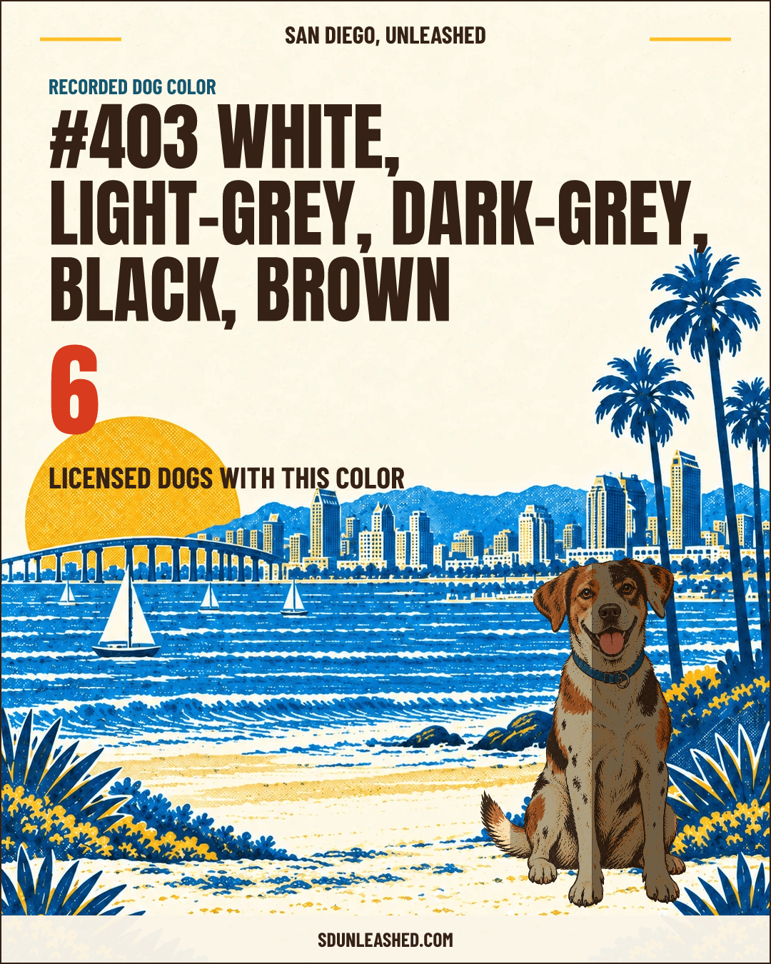 White, Light-grey, Dark-grey, Black, Brown share card