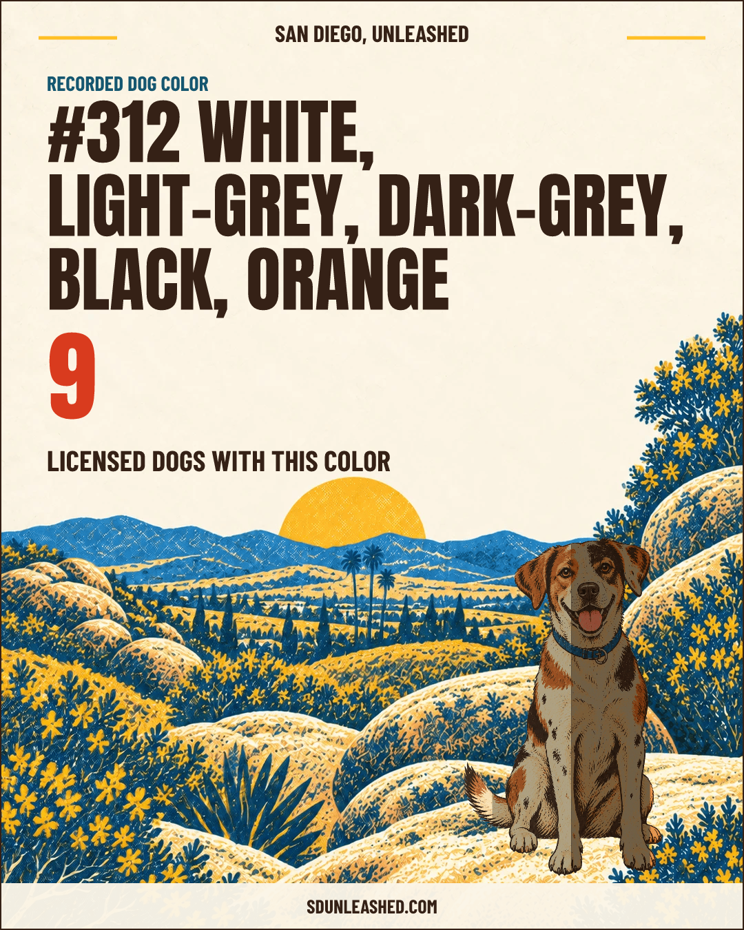 White, Light-grey, Dark-grey, Black, Orange share card
