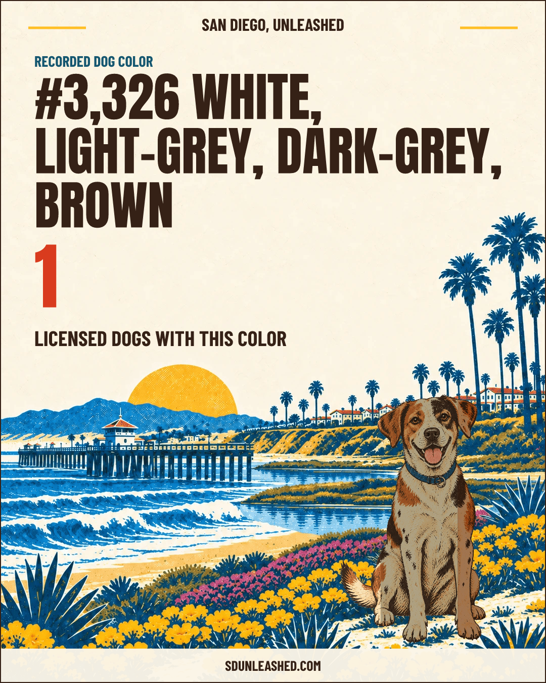 White, Light-grey, Dark-grey, Brown share card