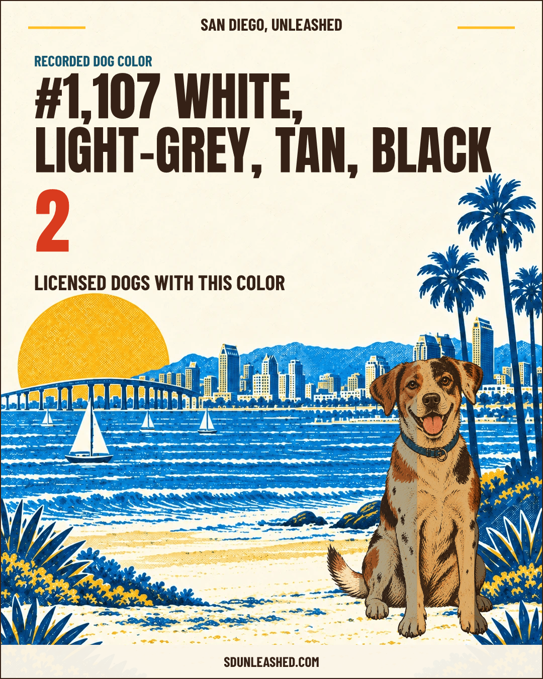 White, Light-grey, Tan, Black share card