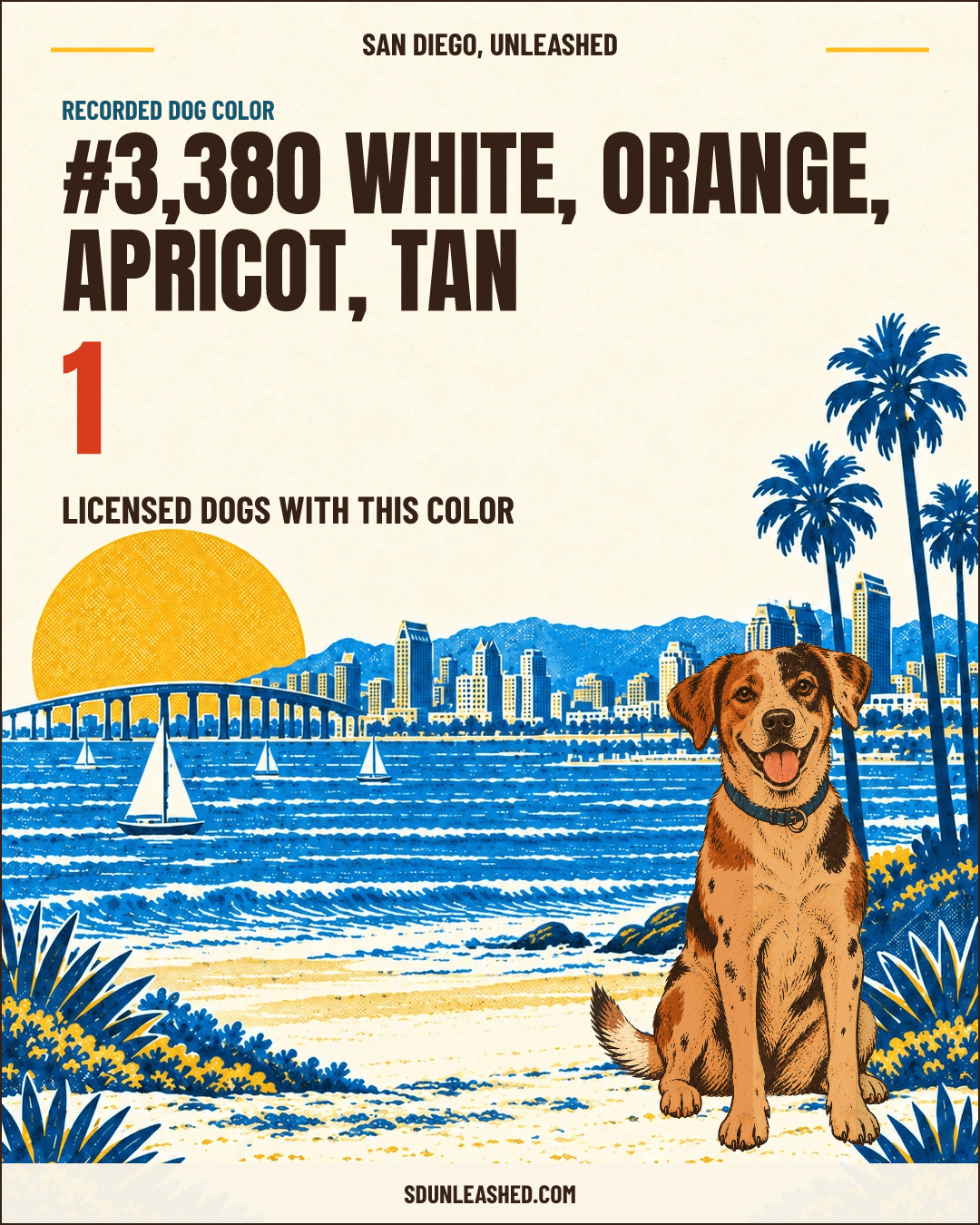 White, Orange, Apricot, Tan share card