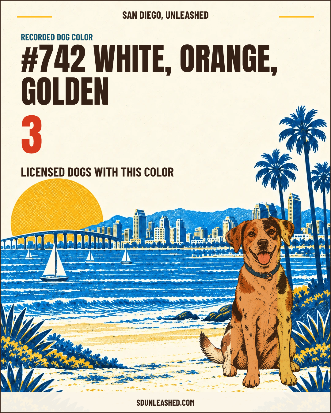 White, Orange, Golden share card