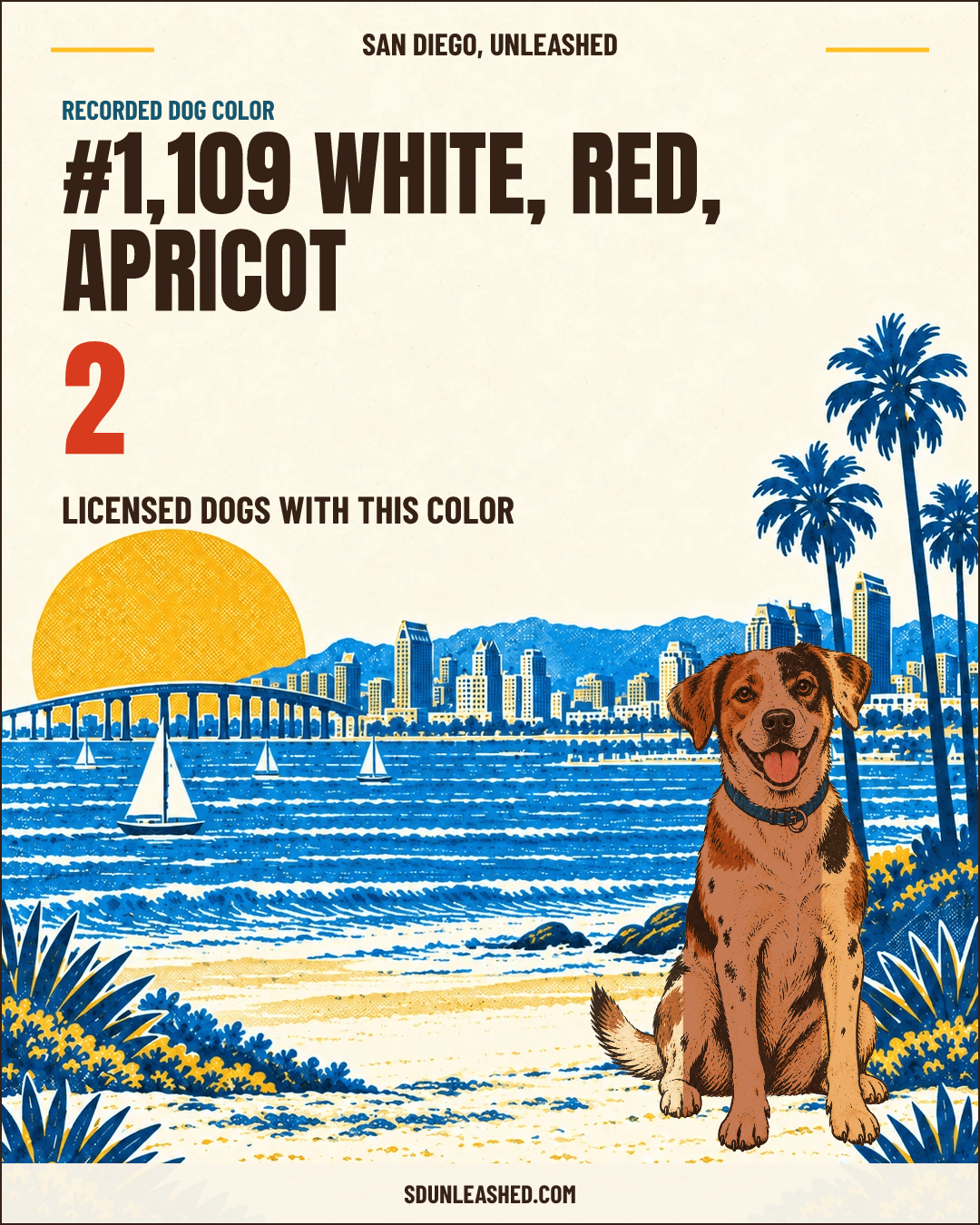 White, Red, Apricot share card