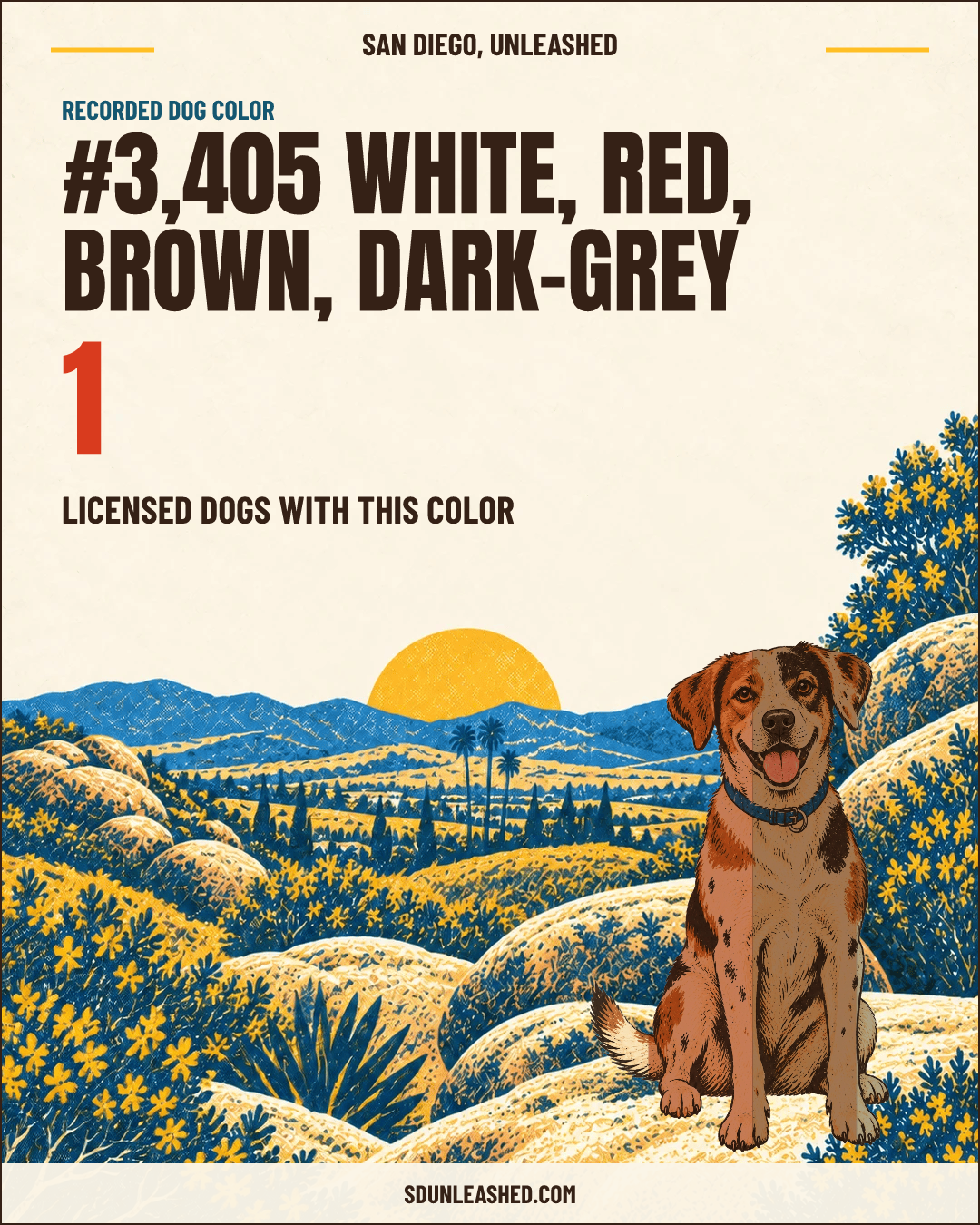 White, Red, Brown, Dark-grey share card