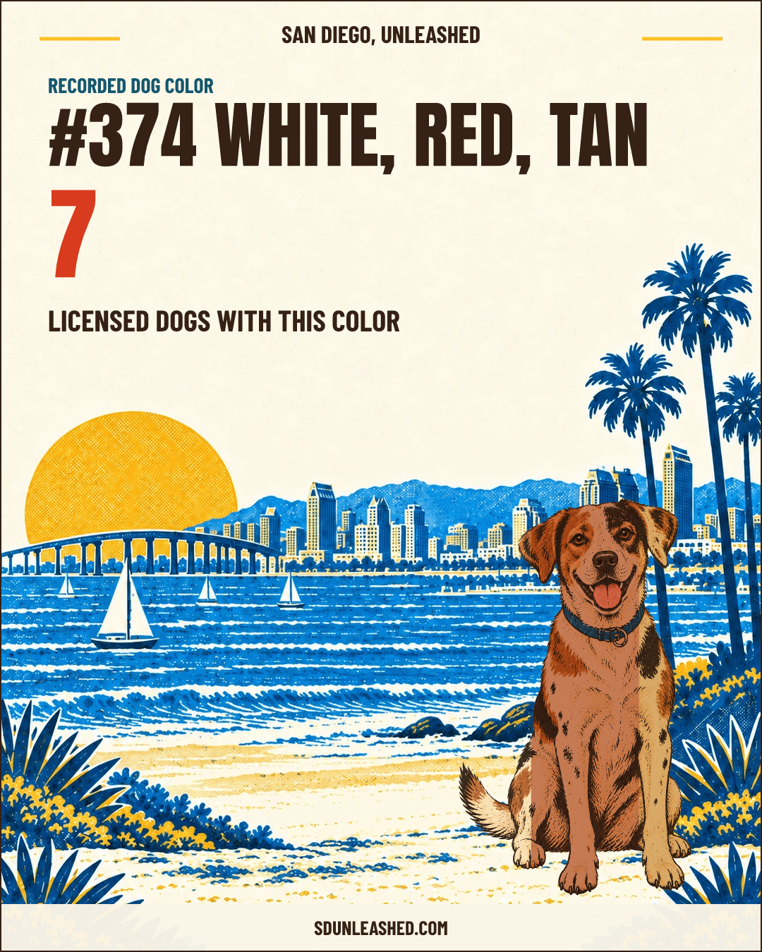 White, Red, Tan share card