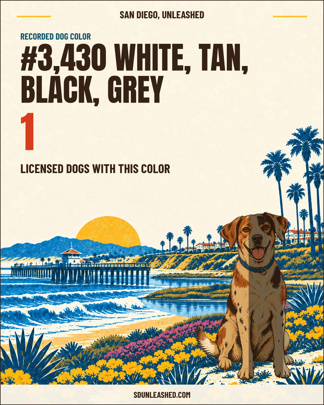 White, Tan, Black, Grey share card