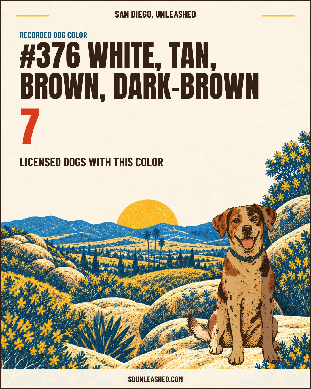 White, Tan, Brown, Dark-brown share card