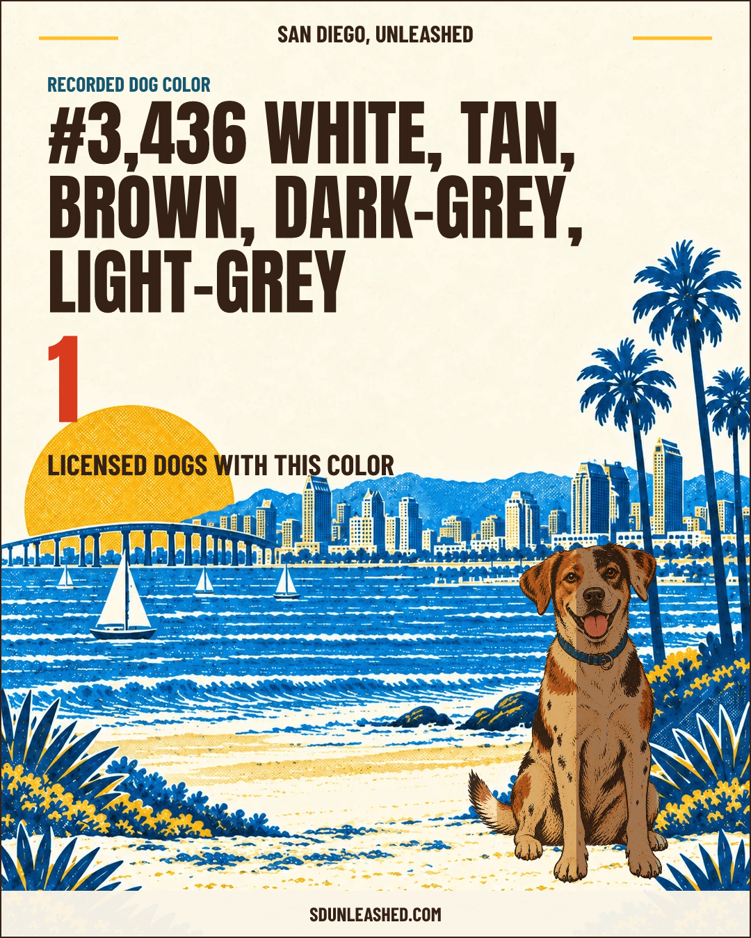 White, Tan, Brown, Dark-grey, Light-grey share card
