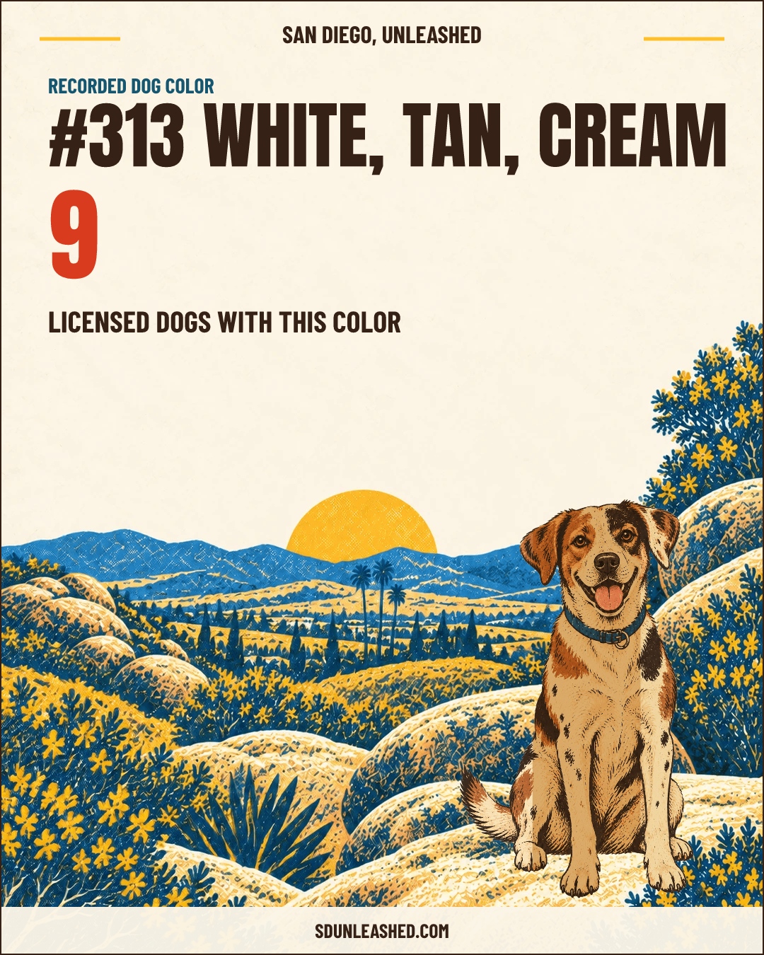 White, Tan, Cream share card