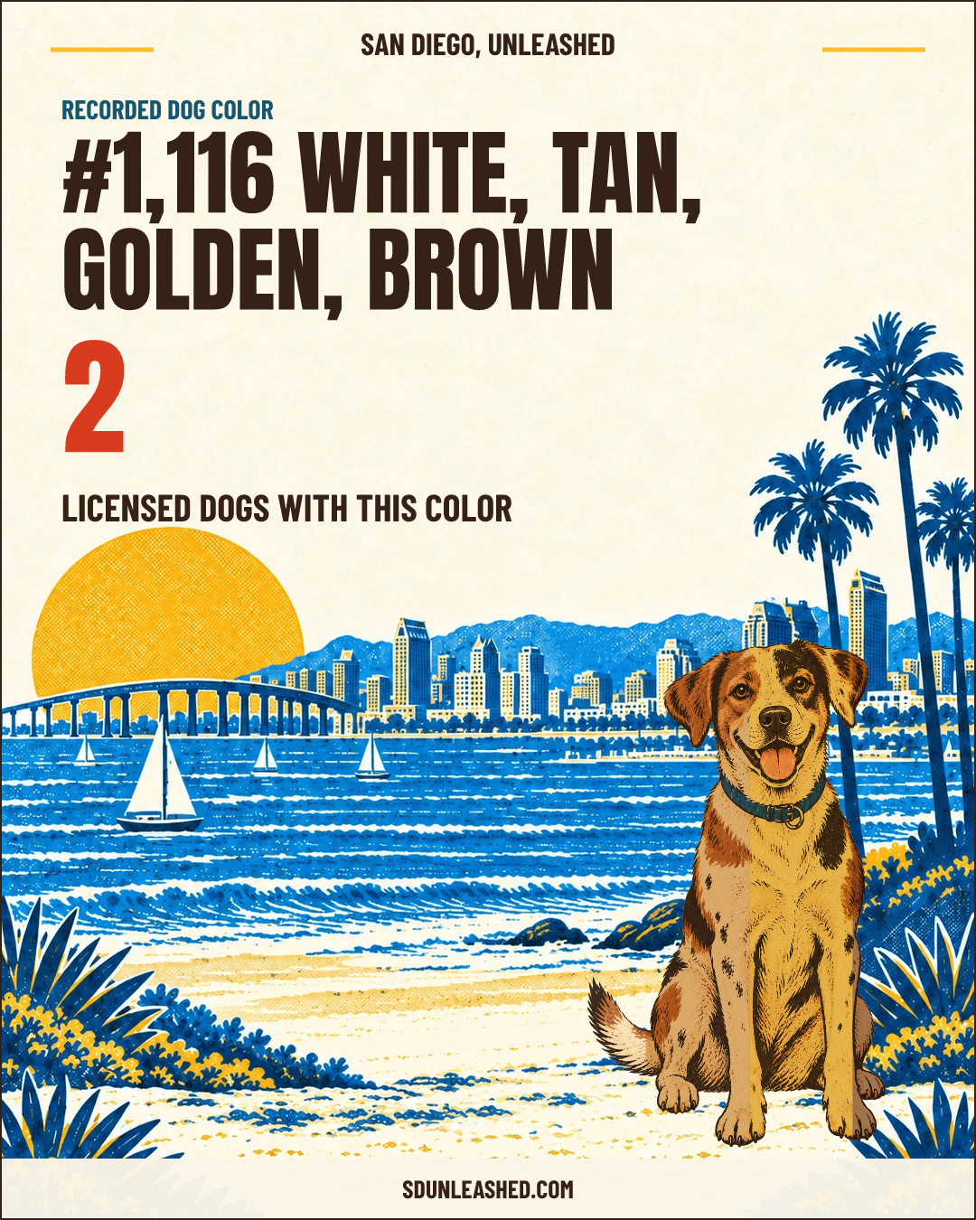 White, Tan, Golden, Brown share card