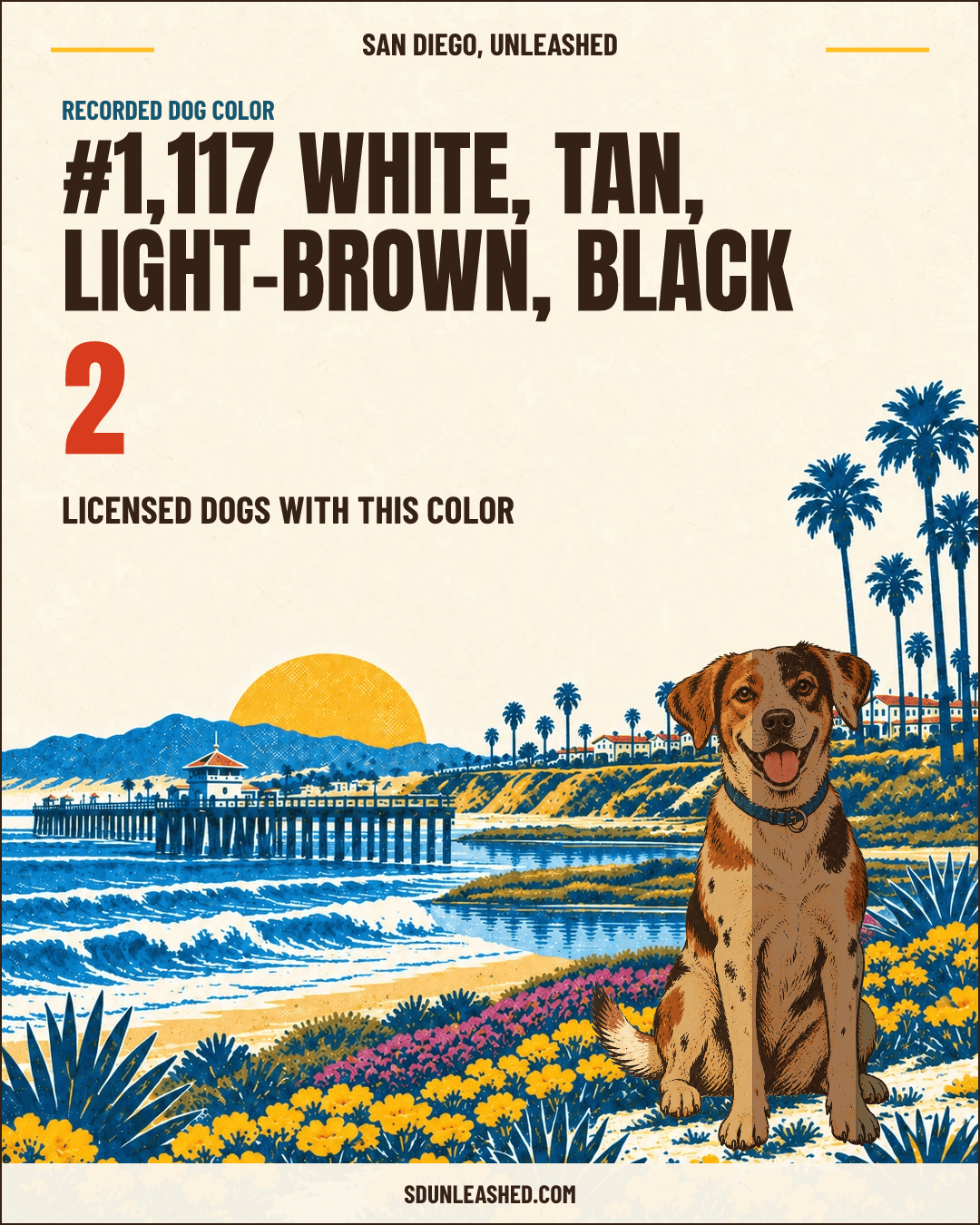 White, Tan, Light-brown, Black share card