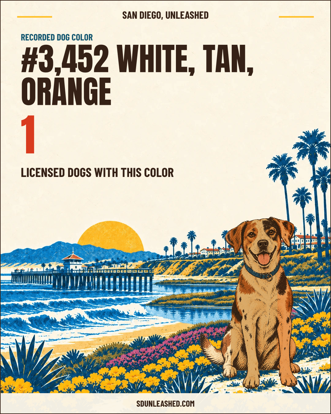 White, Tan, Orange share card