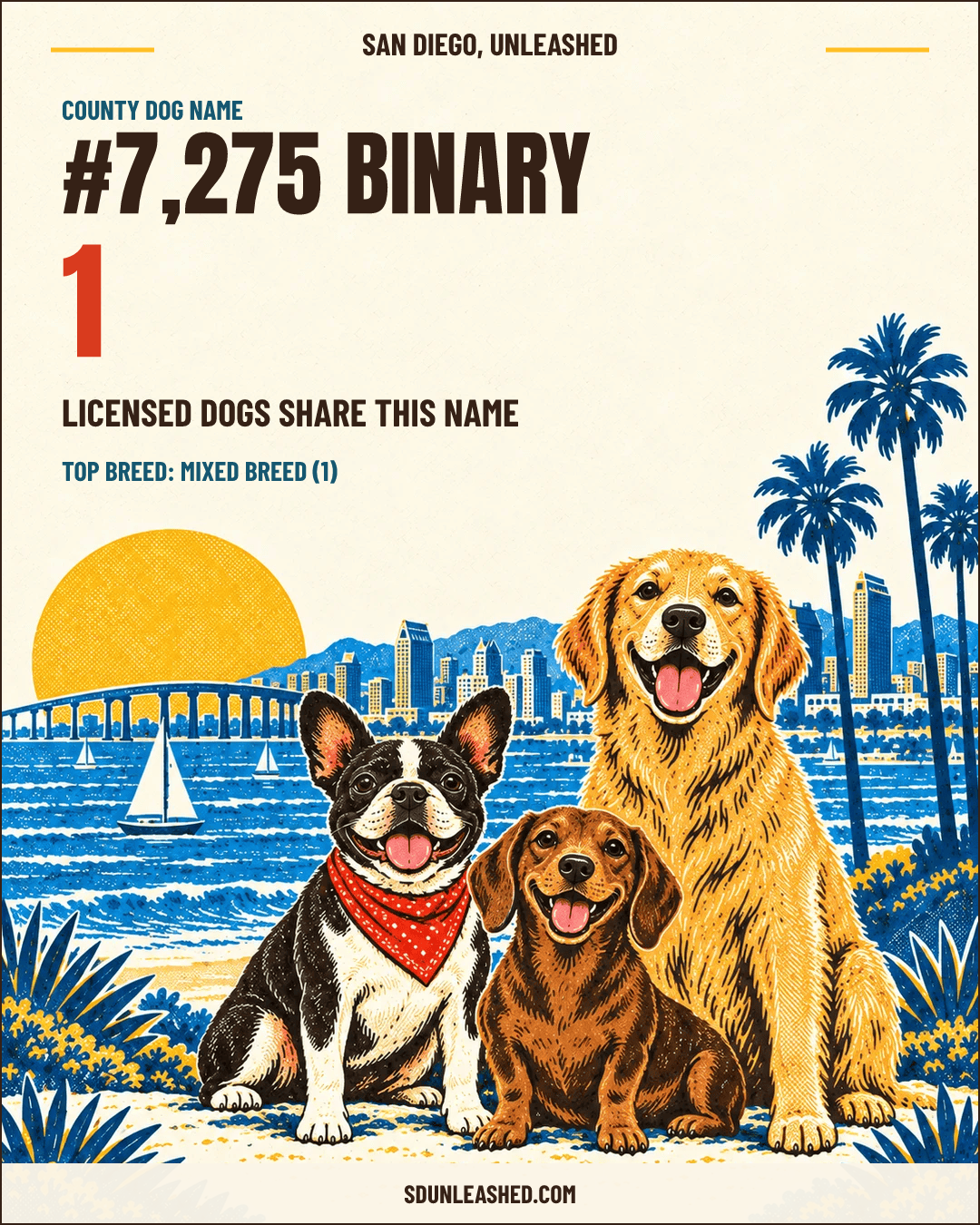 Binary share card