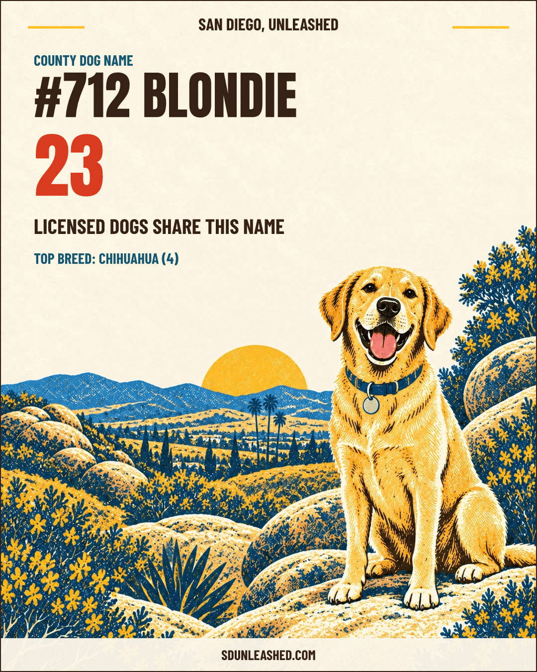 Blondie share card