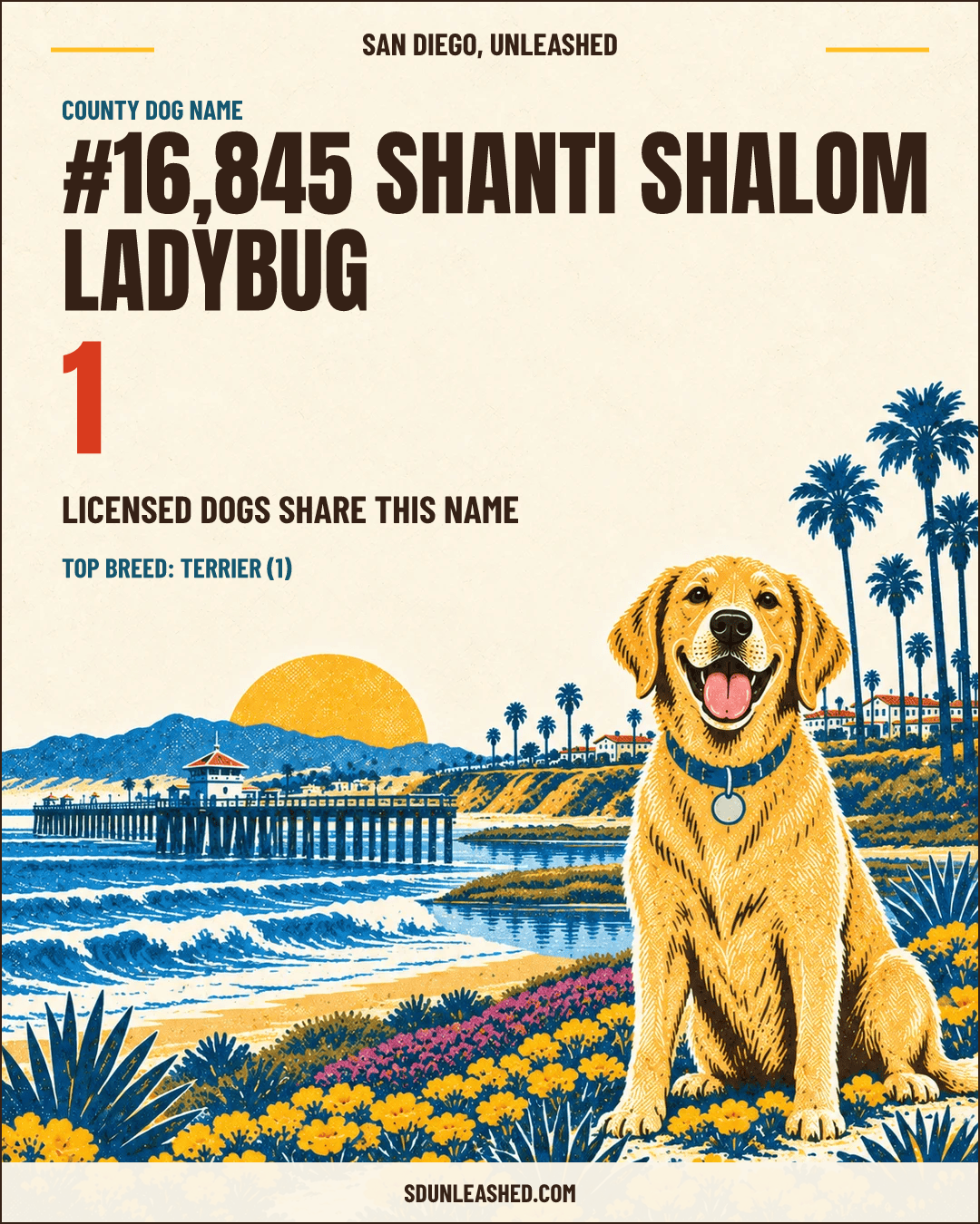 Shanti Shalom Ladybug share card